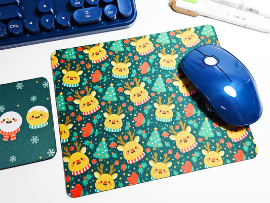 Christmas Mousepad and Coaster Set