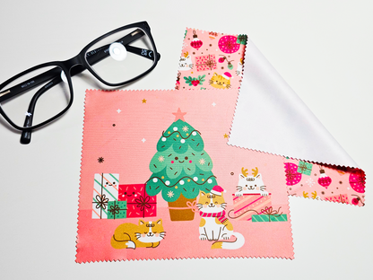 Cat Christmas Screen Cleaning Cloth Set