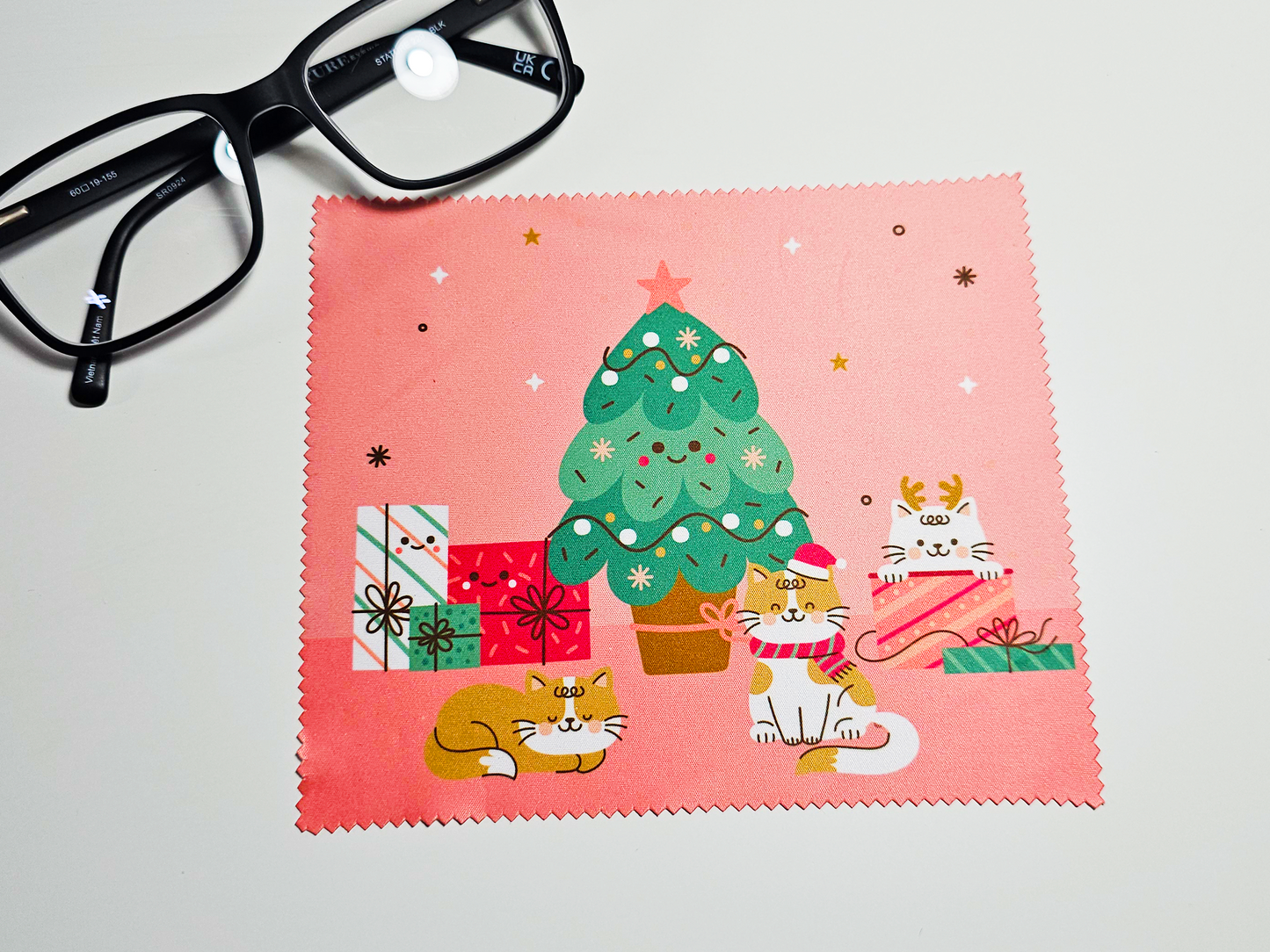 Cat Christmas Screen Cleaning Cloth Set