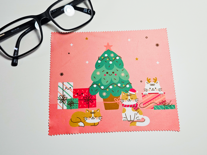 Cat Christmas Screen Cleaning Cloth Set