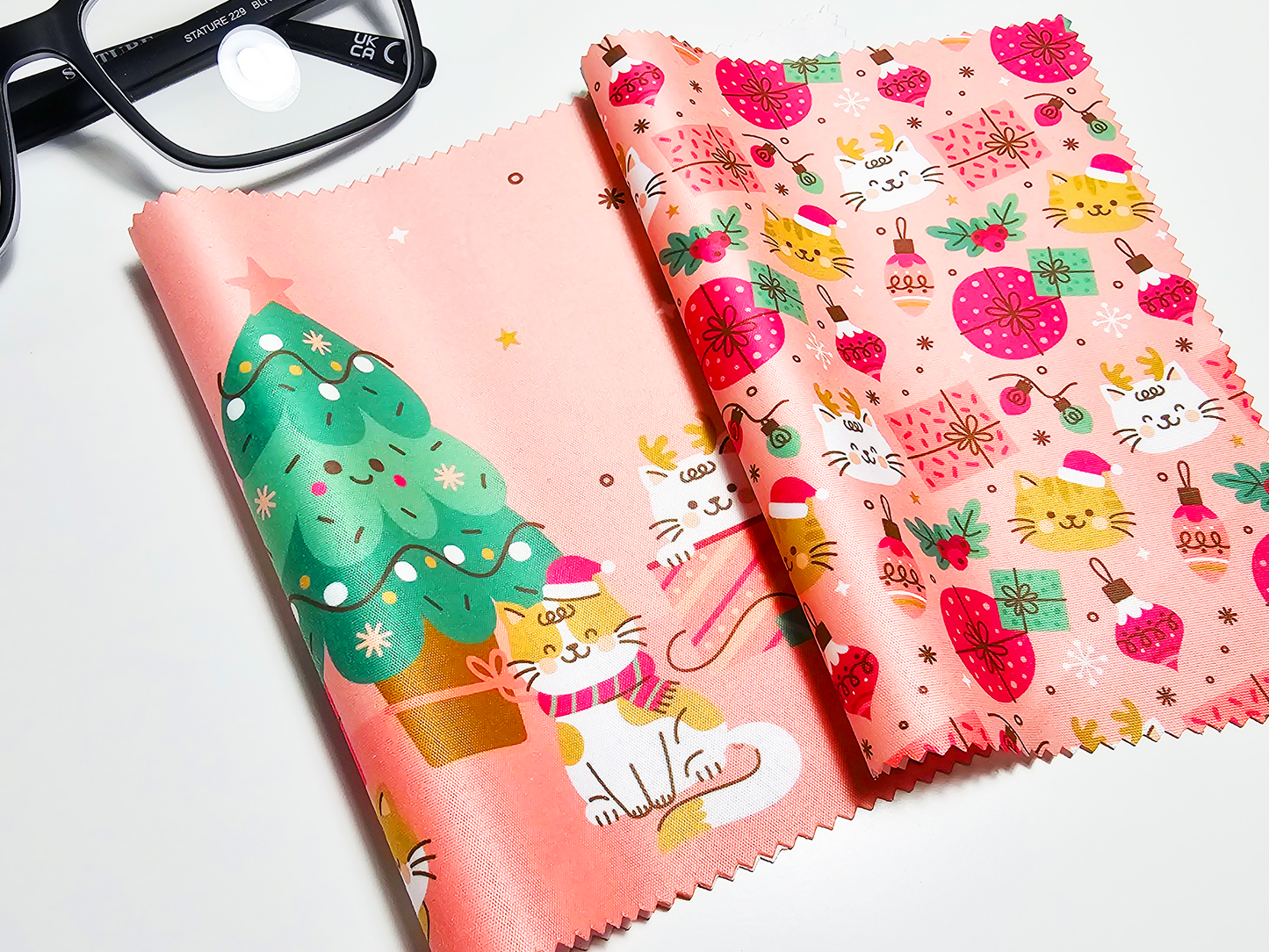 Cat Christmas Screen Cleaning Cloth Set