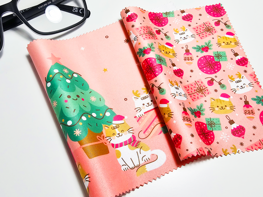 Cat Christmas Screen Cleaning Cloth Set