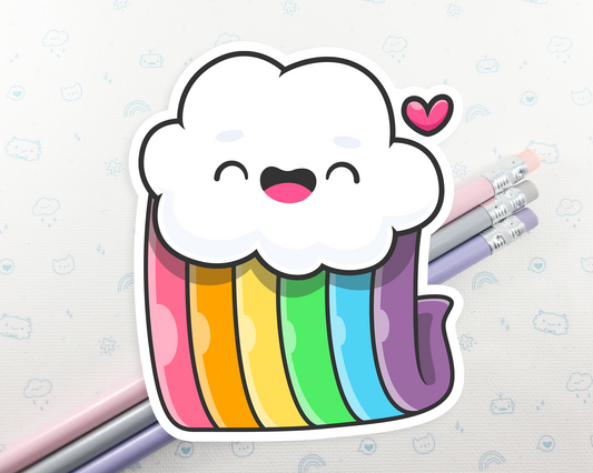 Cloud Rainbow Sticker