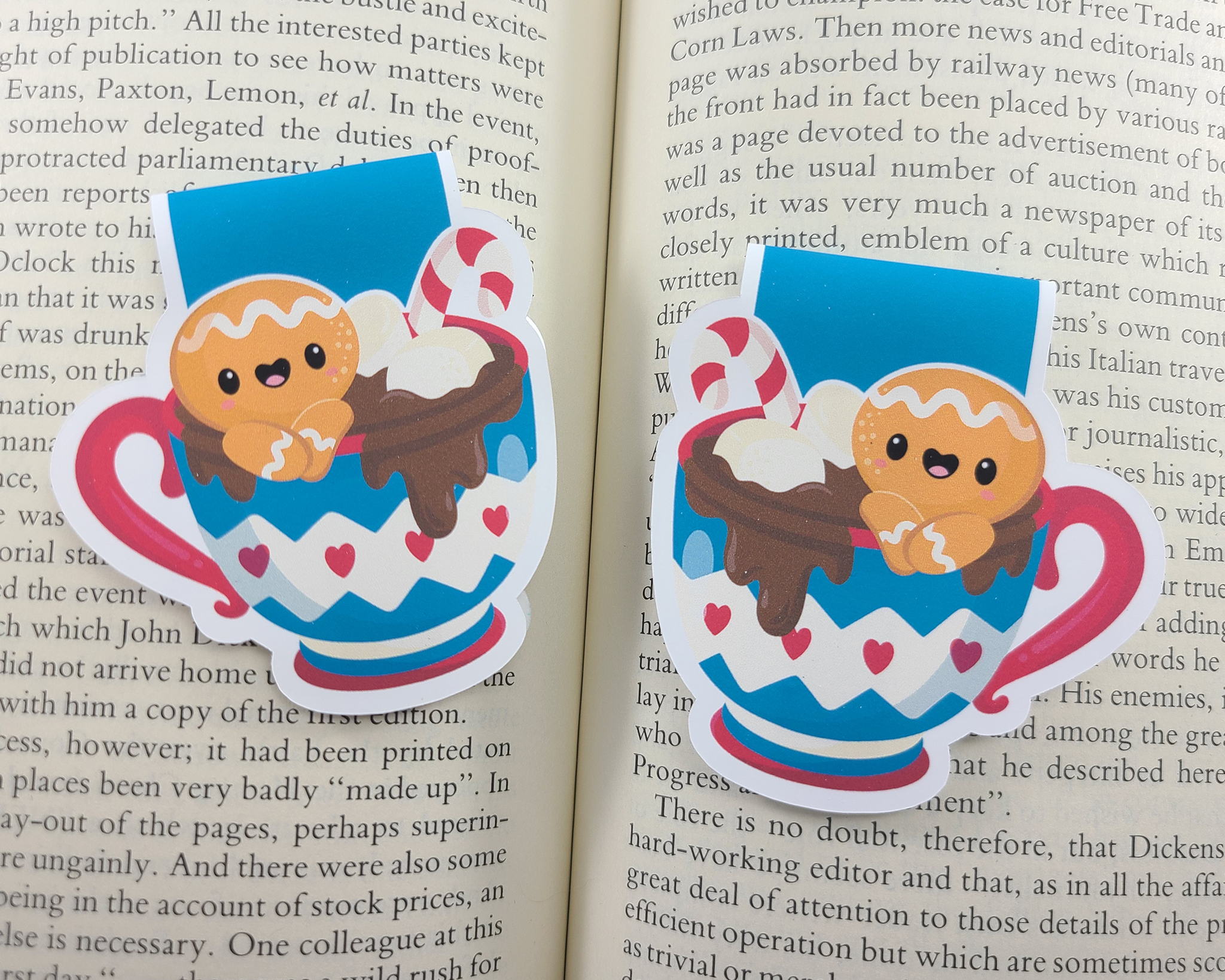 Cocoa Gingerbread Magnetic Bookmark