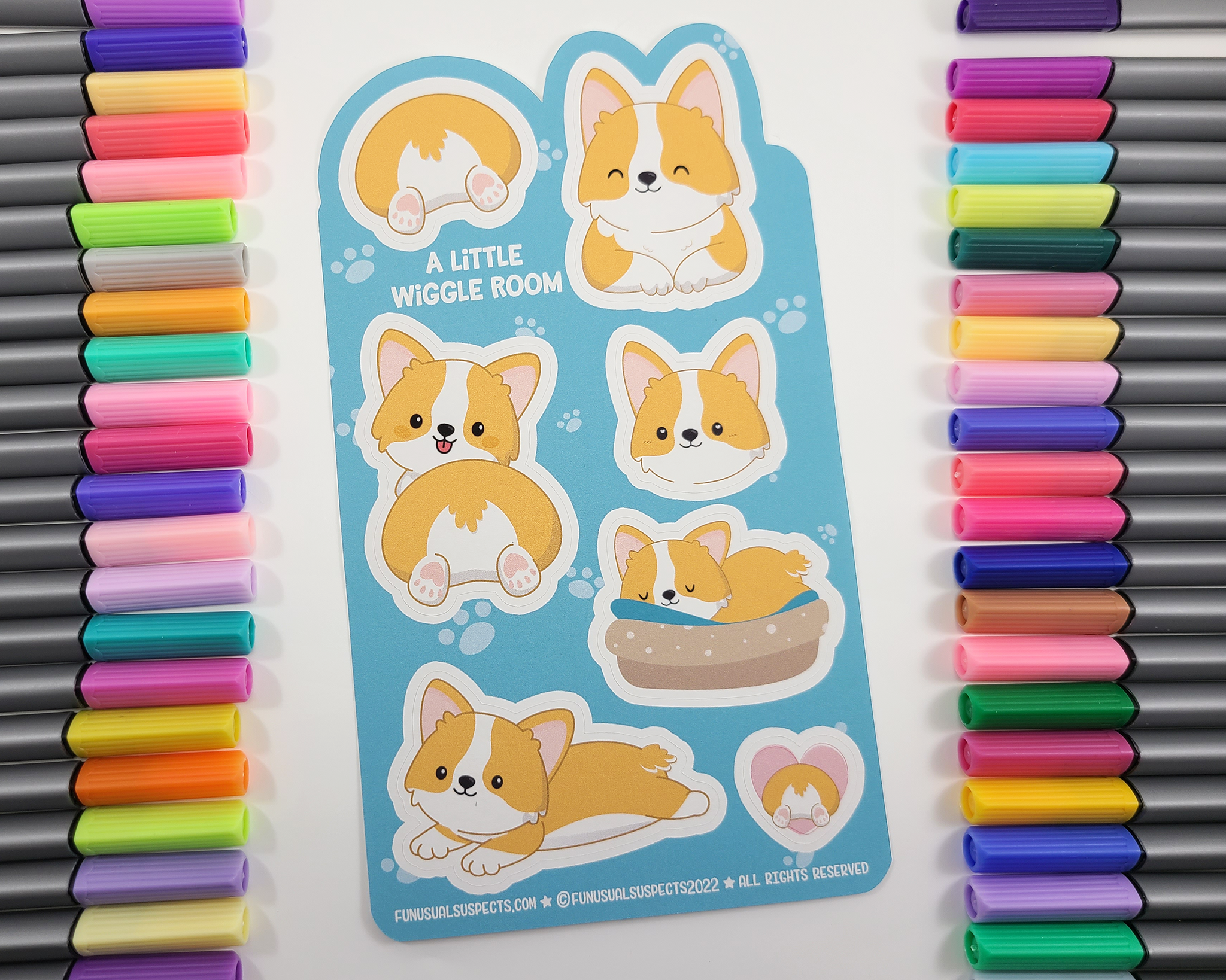 Corgi Sticker Sheet