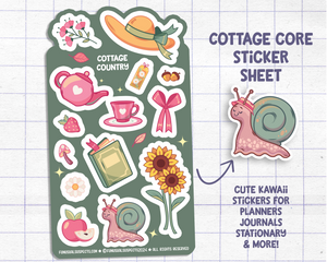 Cottage Core Sticker Sheet