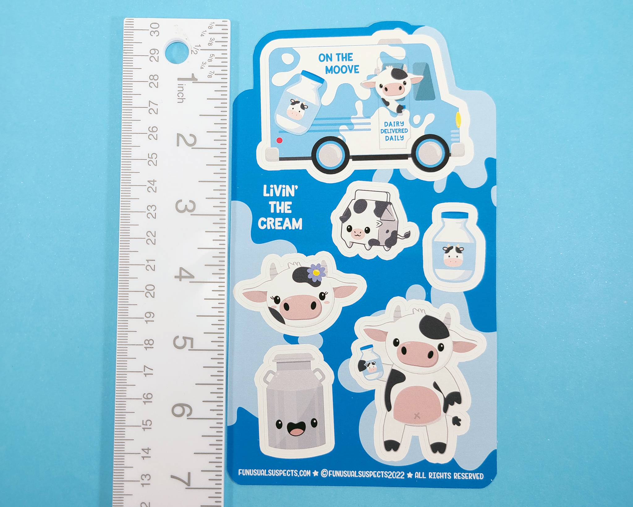 Cow Milk Delivery Sticker Sheet