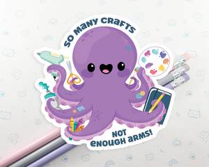 Crafty Octopus Sticker