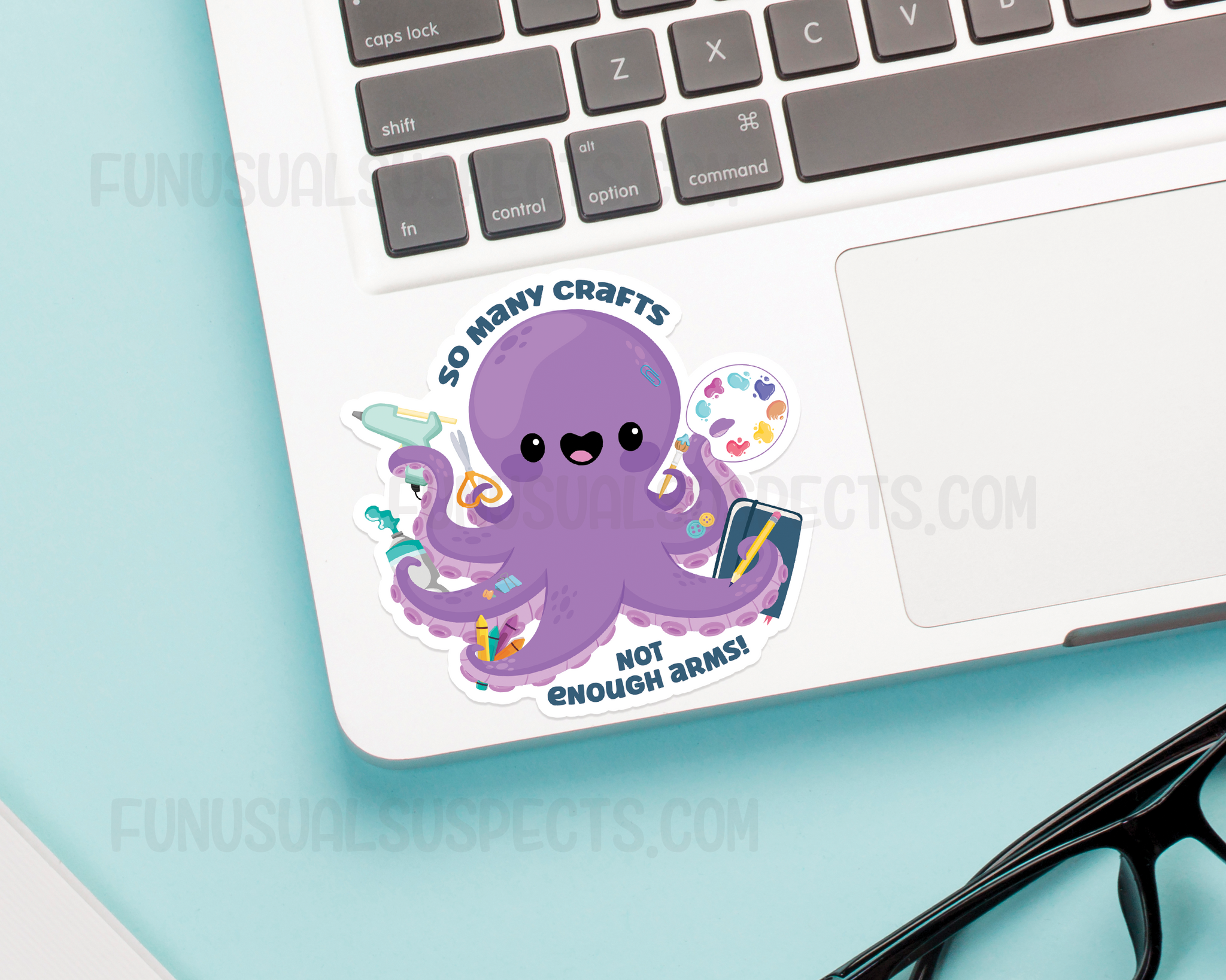 Crafty Octopus Sticker