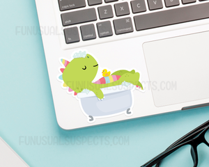 Dino Bubblebath Sticker