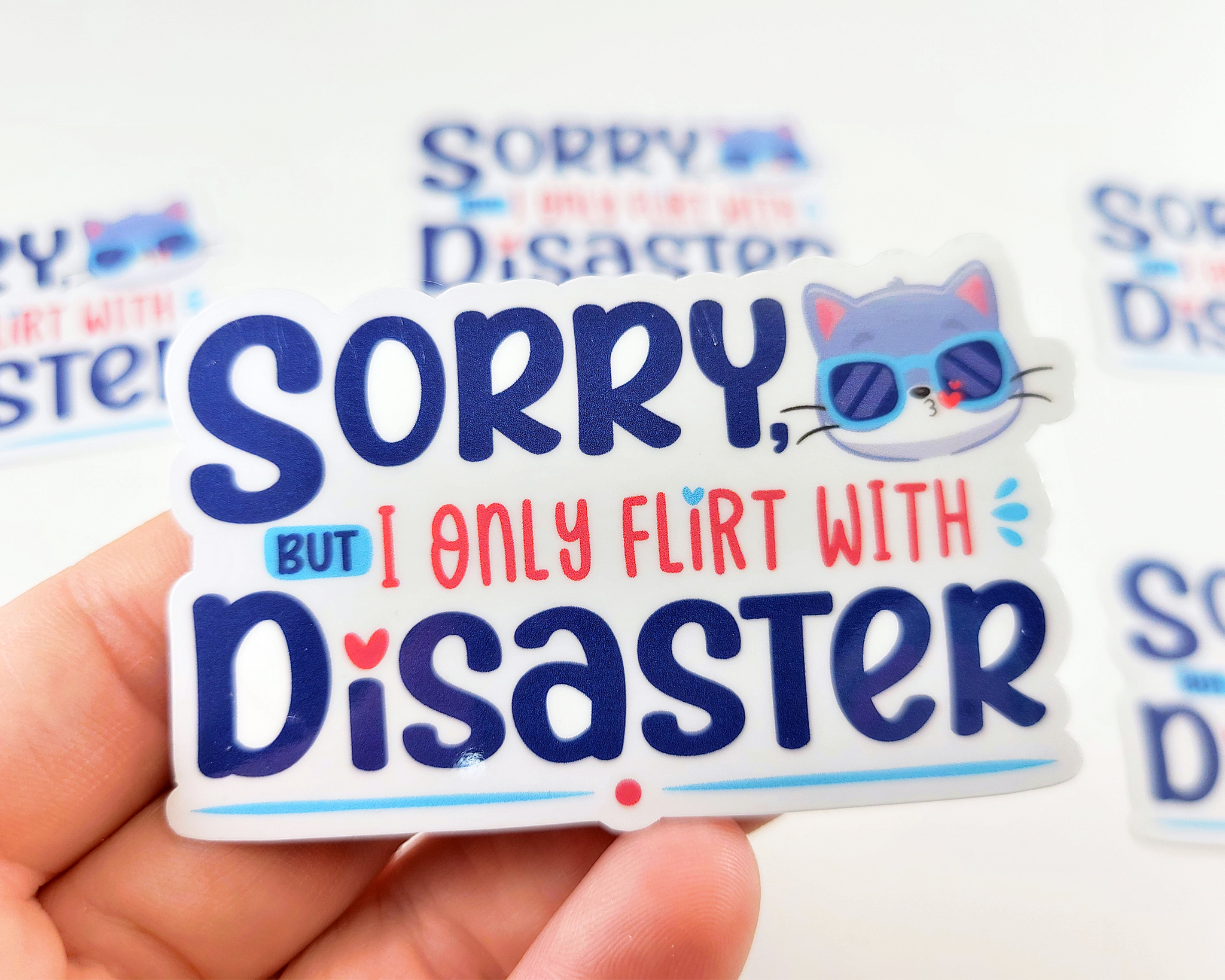 Flirt With Disaster Sticker