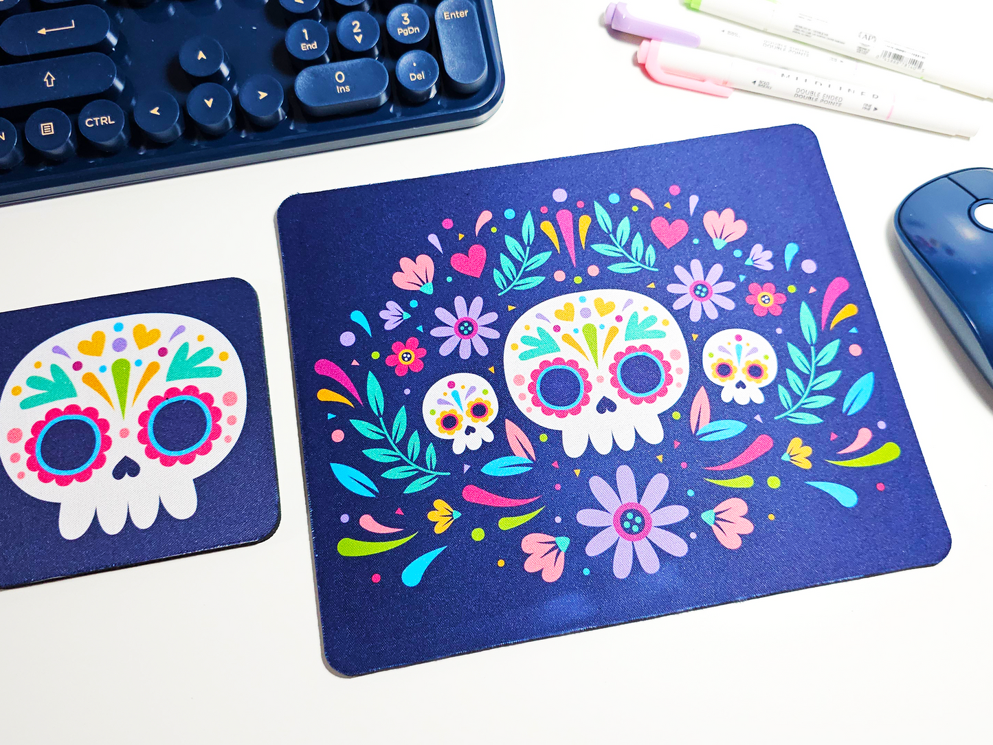 Day of the Dead Mousepad and Coaster Set
