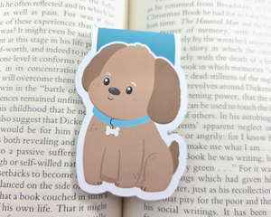 Dog Brown Magnetic Bookmark