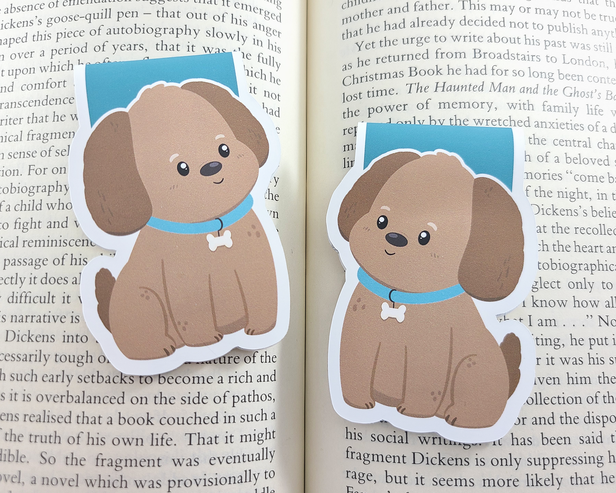 Dog Brown Magnetic Bookmark