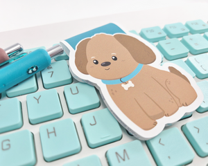 Dog Brown Magnetic Bookmark