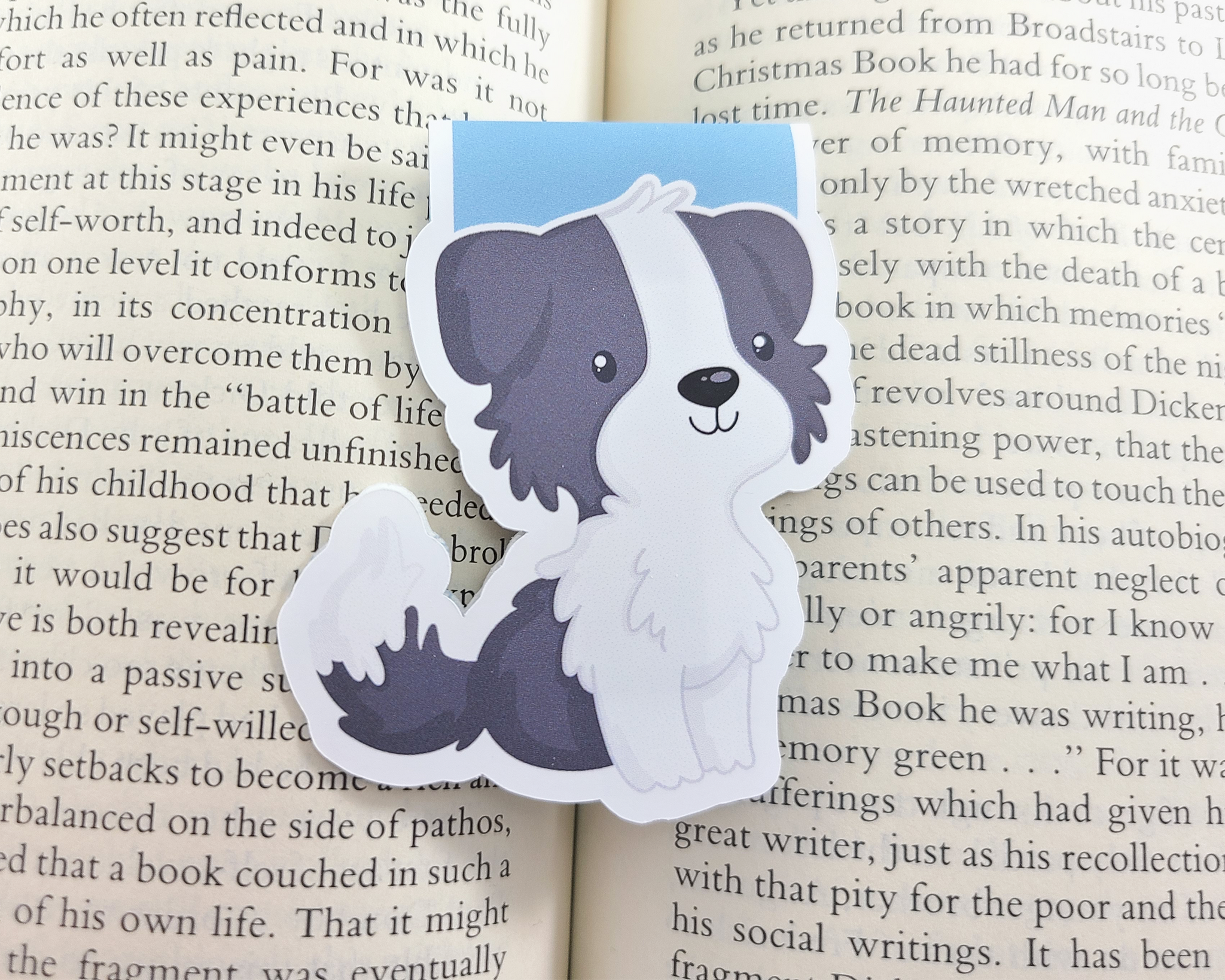 Dog B&W Magnetic Bookmark