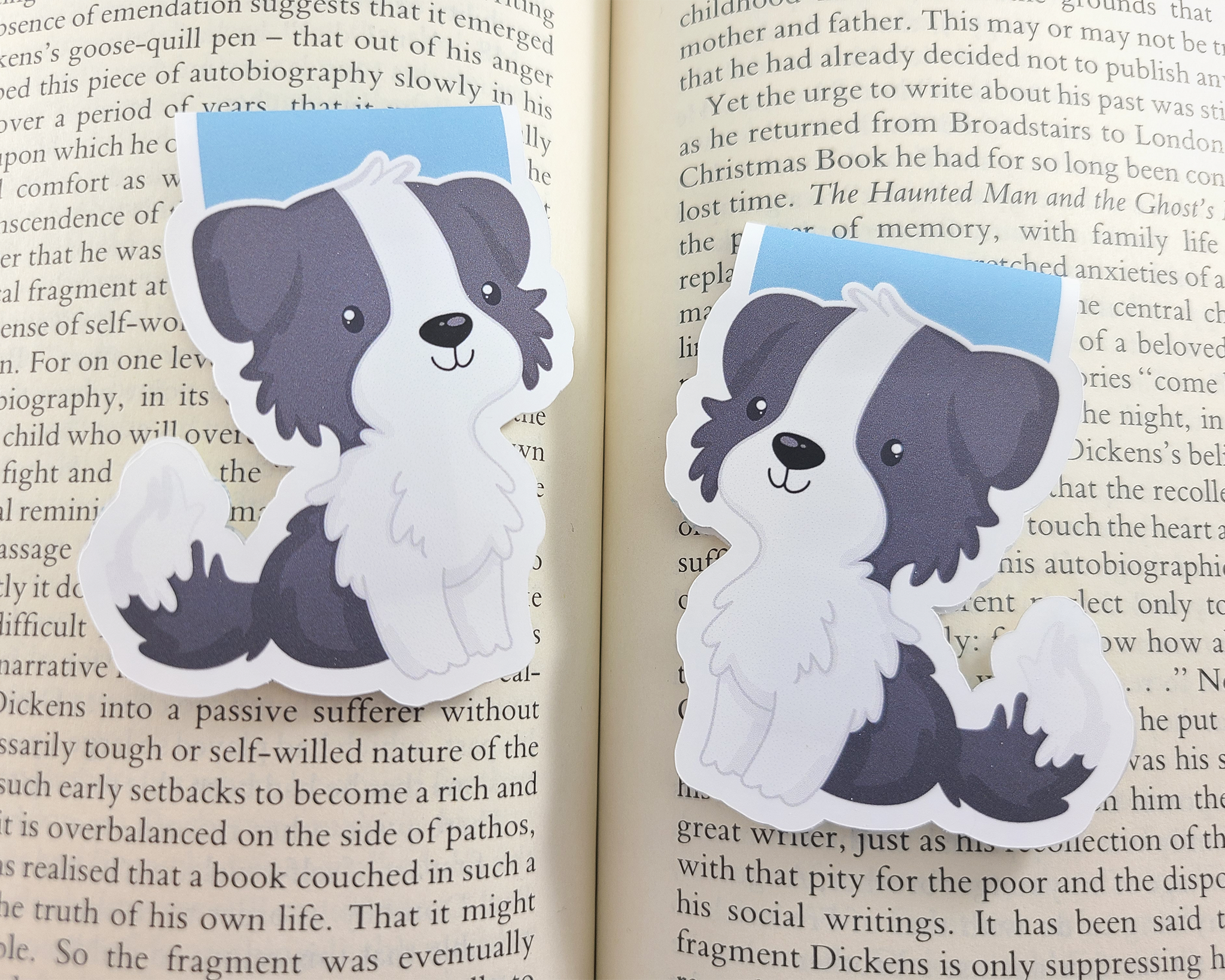 Dog B&W Magnetic Bookmark