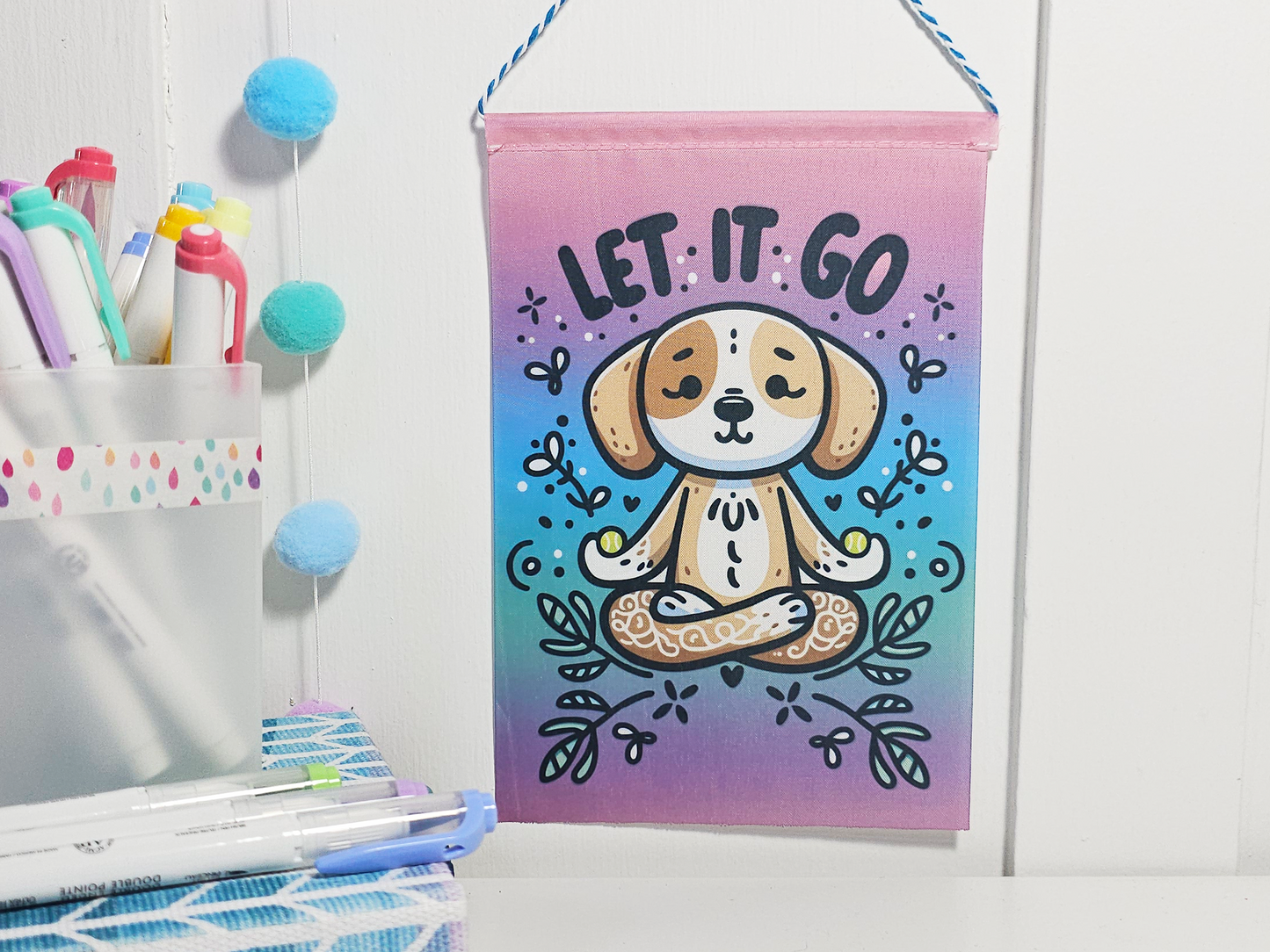 Dog Let It Go Mini Banner