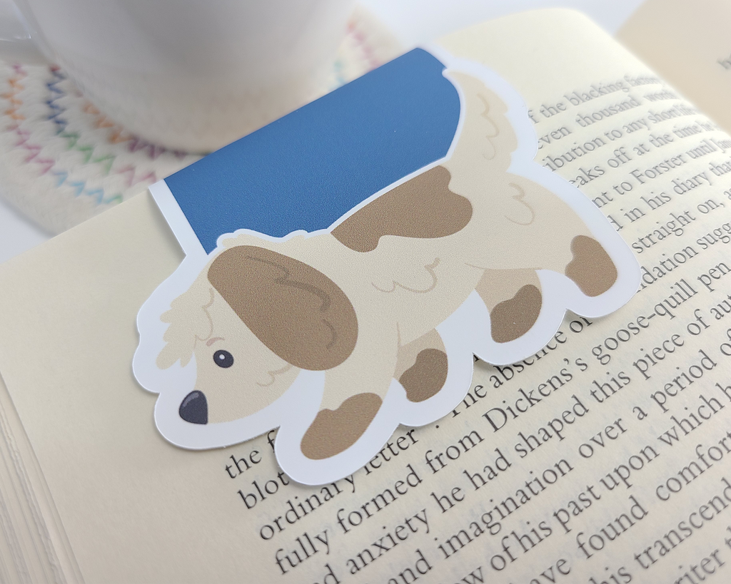 Dog Sniffing Magnetic Bookmark