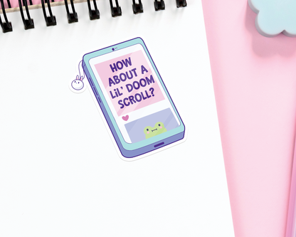 Doom Scroll Sticker