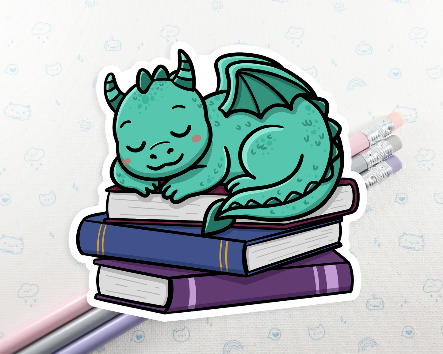 Dragon Book Sticker