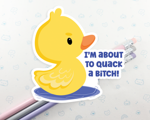 Duck Quack Sticker