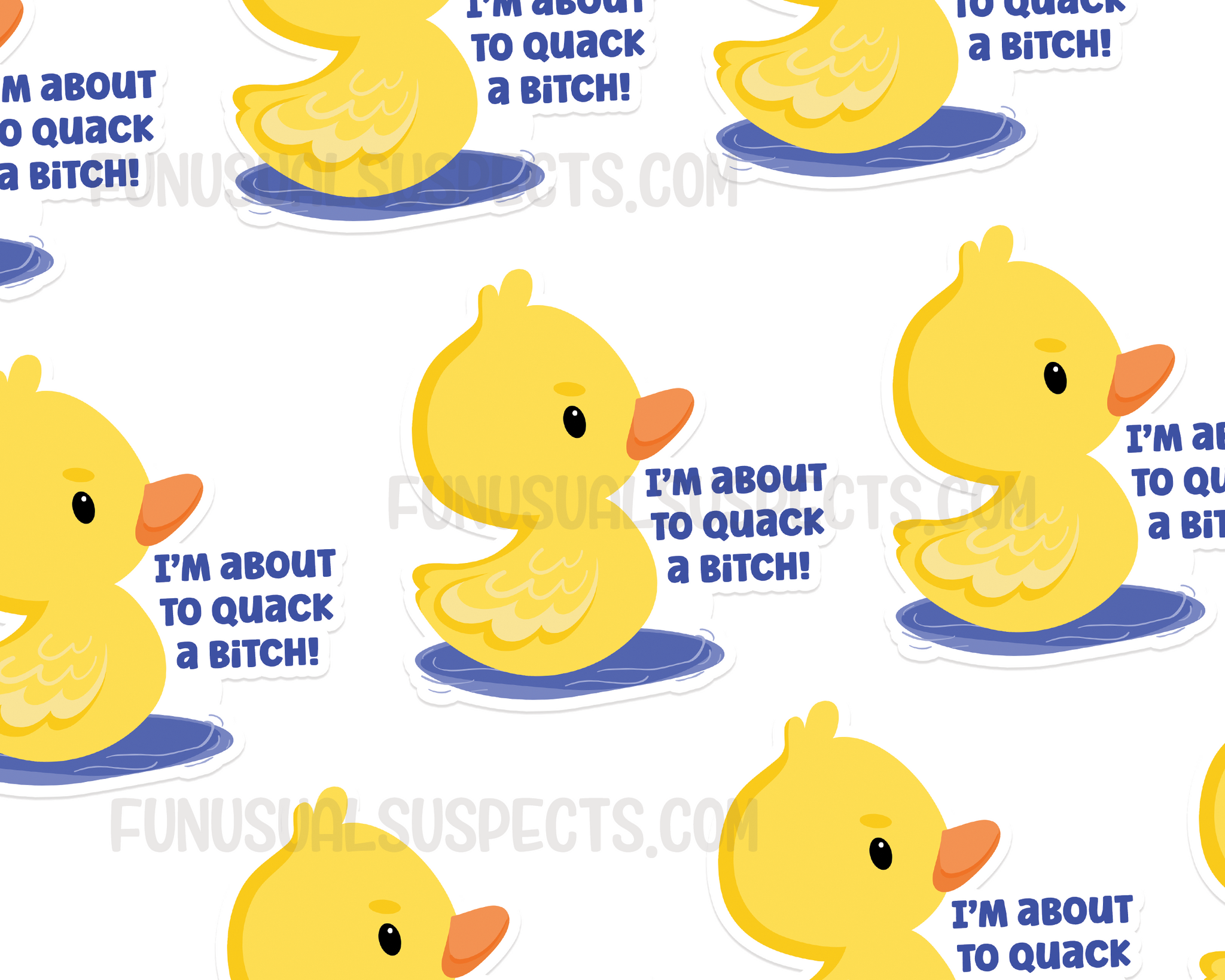 Duck Quack Sticker