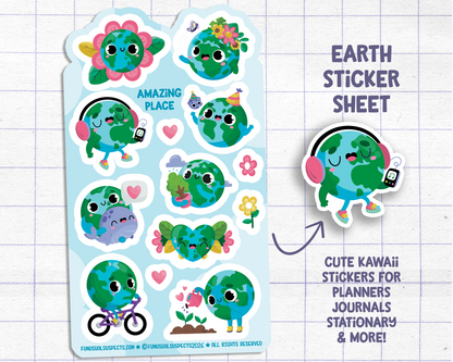Earth Sticker Sheet