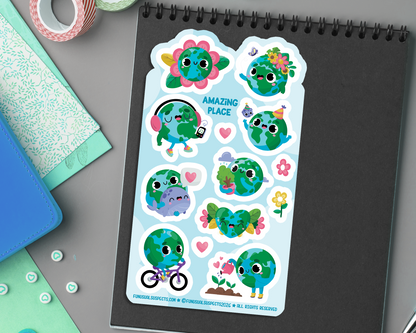 Earth Sticker Sheet