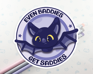 Bat Baddies Get Saddies Sticker