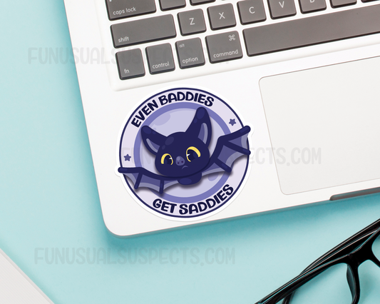 Bat Baddies Get Saddies Sticker