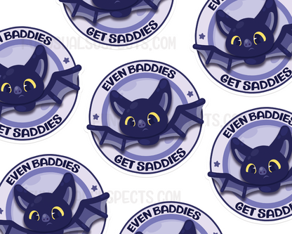 Bat Baddies Get Saddies Sticker