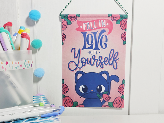 Love Yourself Cat Mini Banner