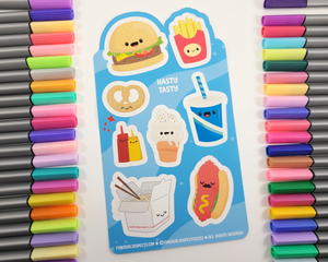 Fast Food Sticker Sheet