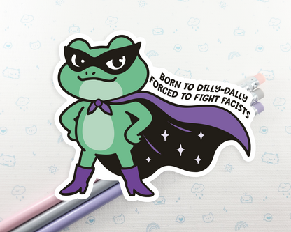 Frog Fight Sticker
