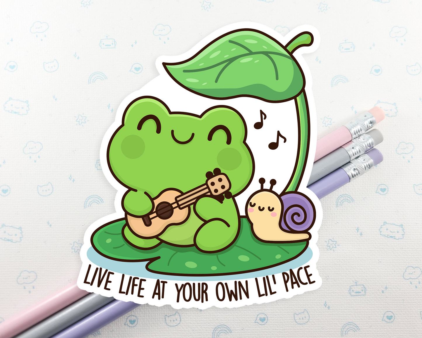 Frog Live Life Sticker