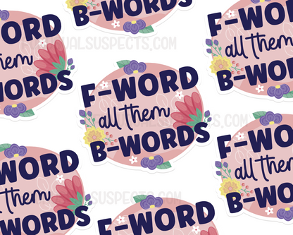 Sweary F-Word Sticker