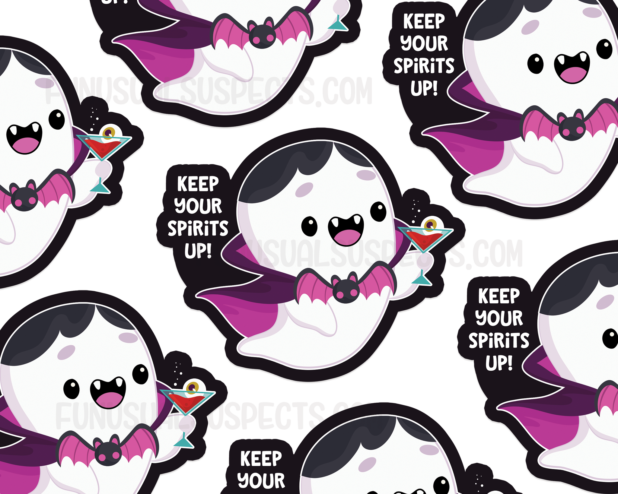 Ghost Spirits Up Sticker