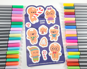 Gingerbread Sticker Sheet