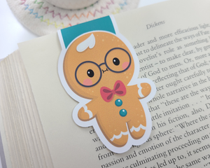 Gingerbread Boy Magnetic Bookmark