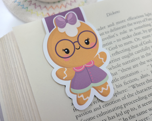 Gingerbread Girl Magnetic Bookmark