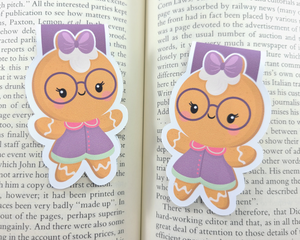 Gingerbread Girl Magnetic Bookmark