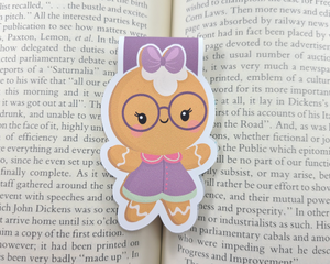 Gingerbread Girl Magnetic Bookmark