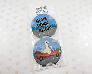 Goose Honk Honk Car Coasters