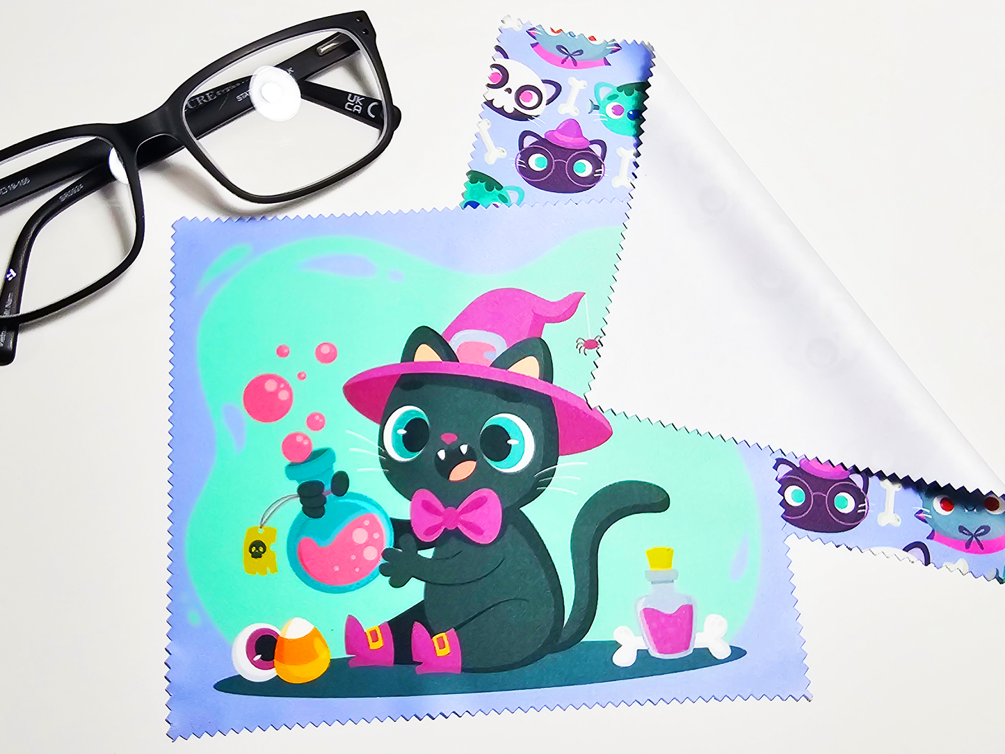 Cat Halloween Screen Cleaning Cloth Set