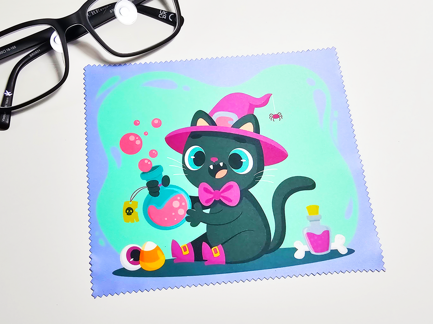 Cat Halloween Screen Cleaning Cloth Set