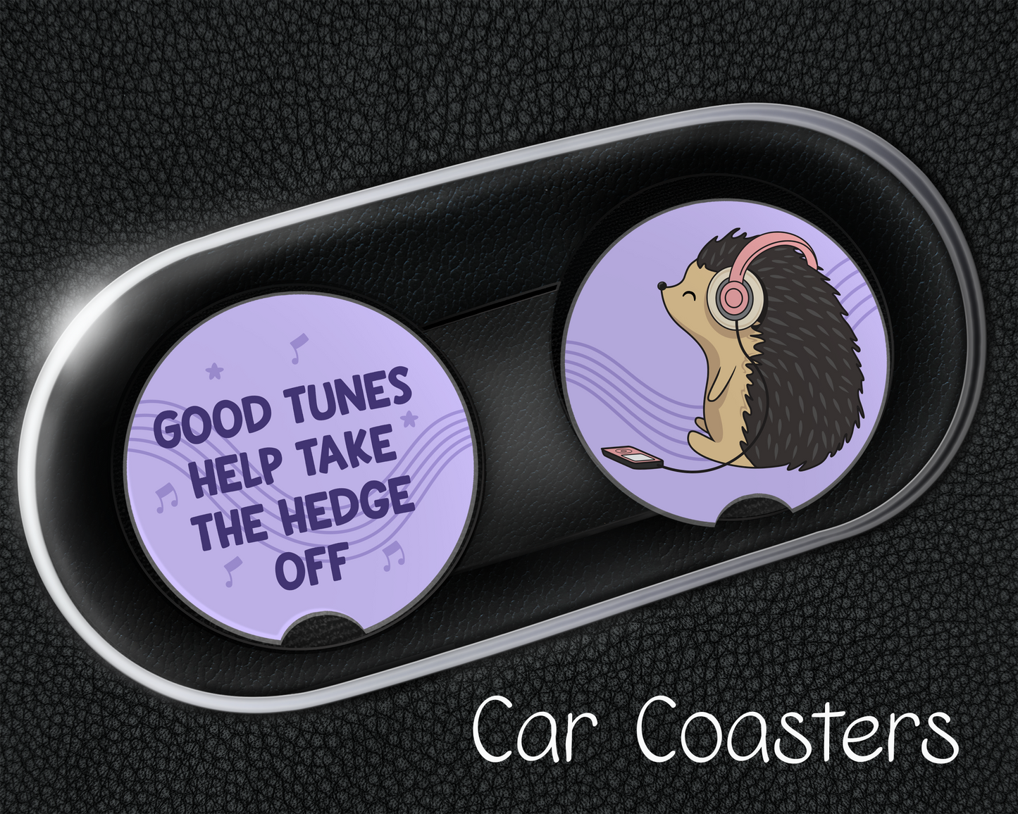Hedgehog Car Coasters