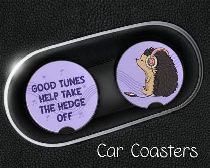 Hedgehog Car Coasters
