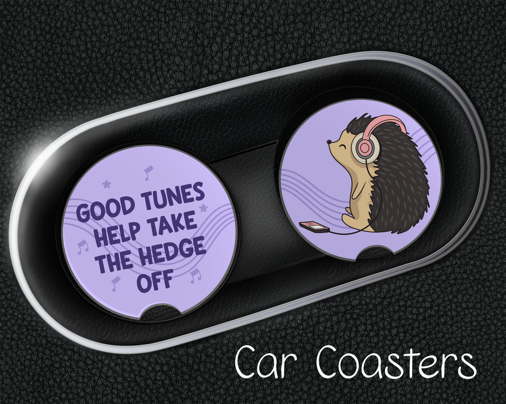 Hedgehog Car Coasters