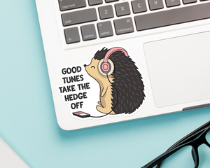 Hedgehog Good Tunes Sticker